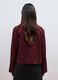 Red genuine leather jacket, regular fit_3