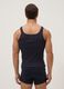 Blue pure cotton tank top regular fit_2