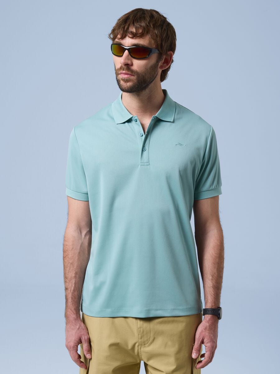 Green ALTAVIA SAILING polo with classic breathable collar_1