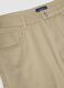 Beige stretch cotton Bermuda shorts_5