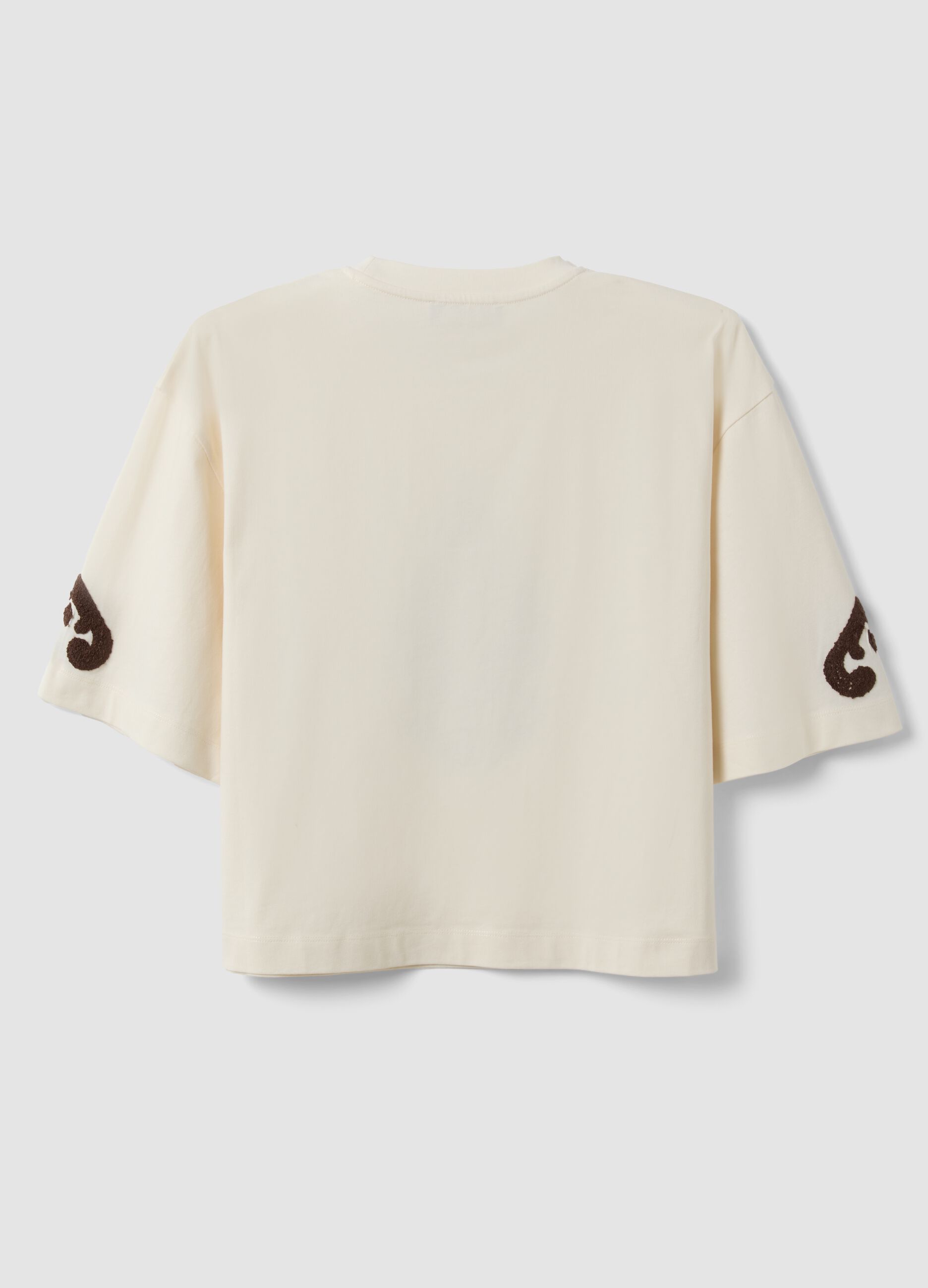 &Mu;&pi;&epsilon;&zeta; T-shirt &alpha;&pi;ό 100% &beta;&alpha;&mu;&beta;ά&kappa;&iota; &mu;&epsilon; &kappa;&epsilon;&nu;&tau;ή&mu;&alpha;&tau;&alpha;, regular fit