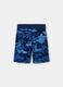 Camouflage fleece shorts with logo print_1