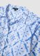 Blue organic cotton shirt with all-over print_1
