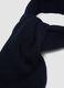 Sciarpa blu in puro cashmere a coste_1