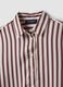 Camicia bianca in tessuto elasticizzato a righe regular fit_1
