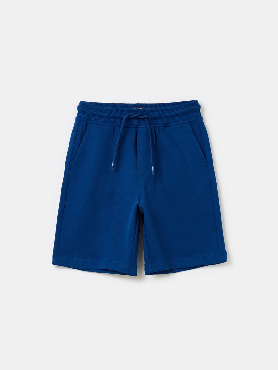 Essential Bermuda shorts in organic cotton fleece_0