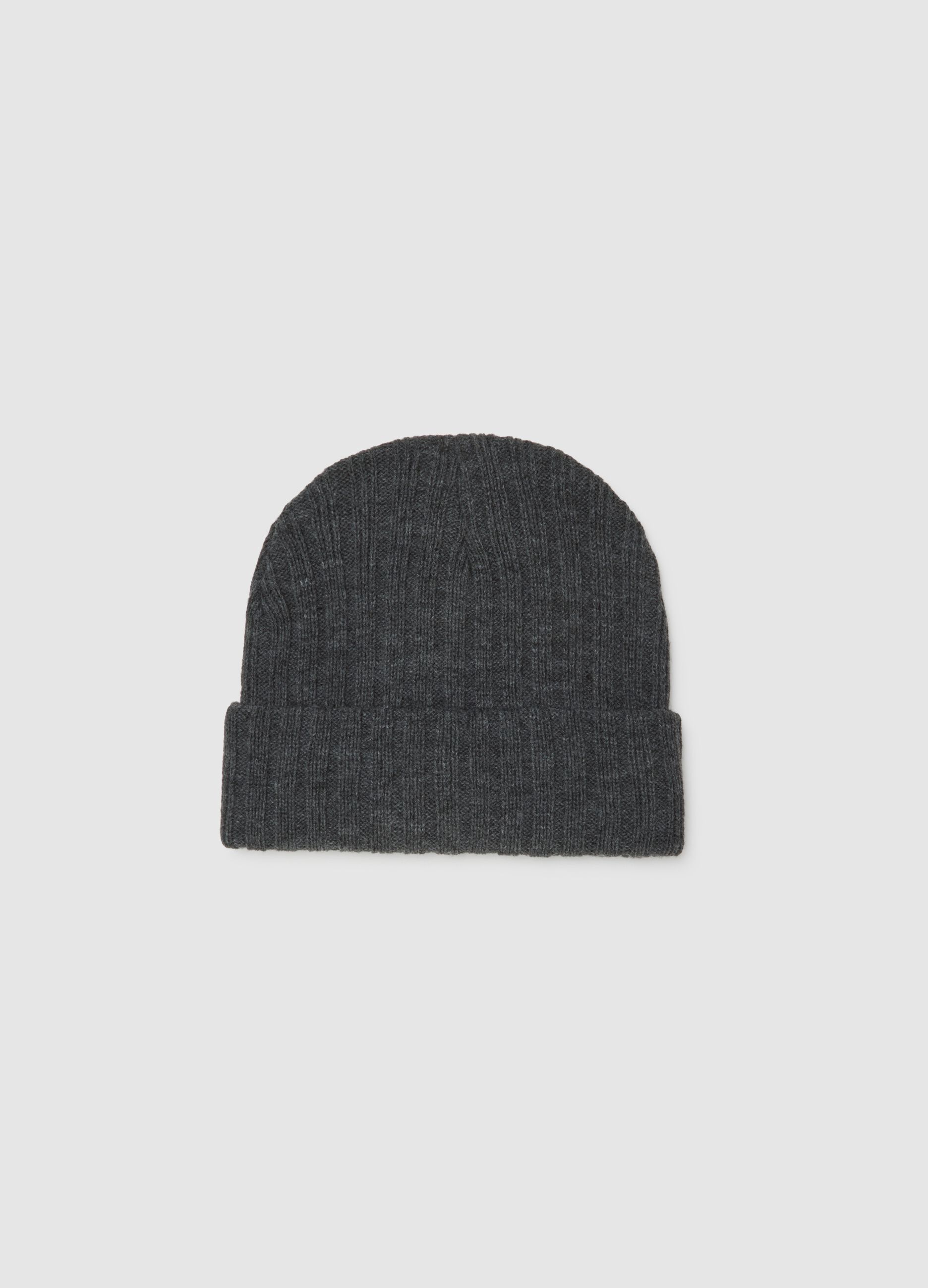 Heavy Knit Grey Beanie
