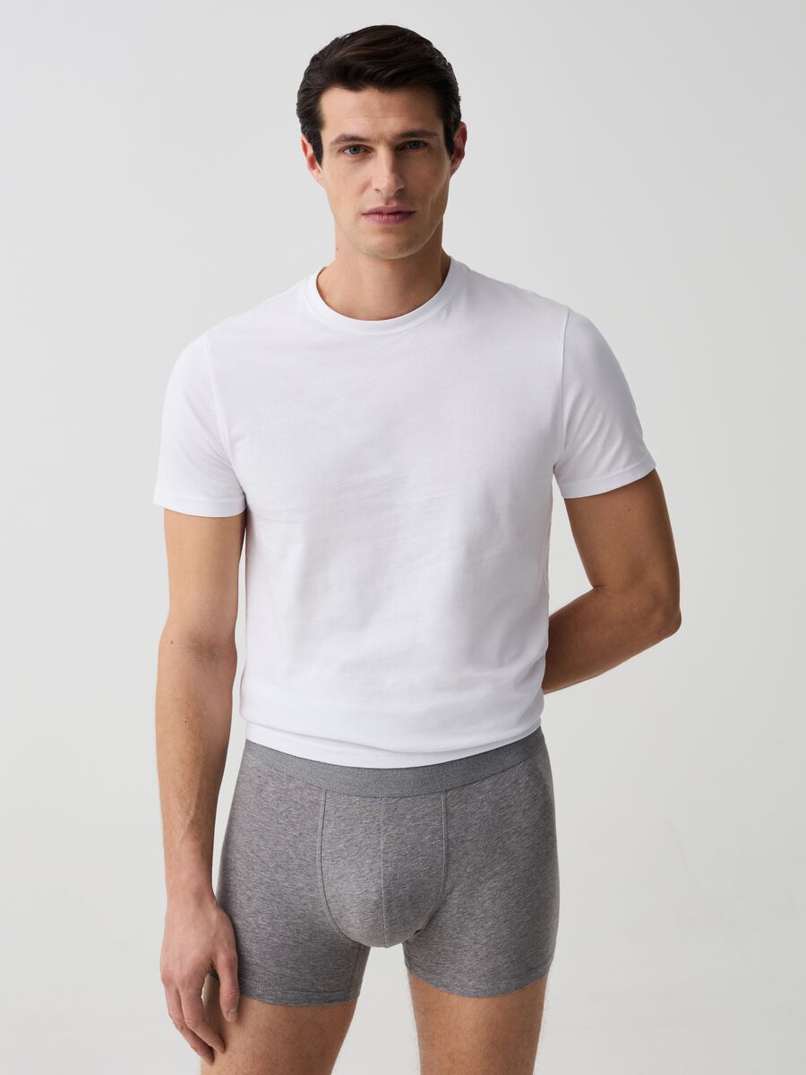 Three-pack stretch organic cotton midi boxer shorts_0