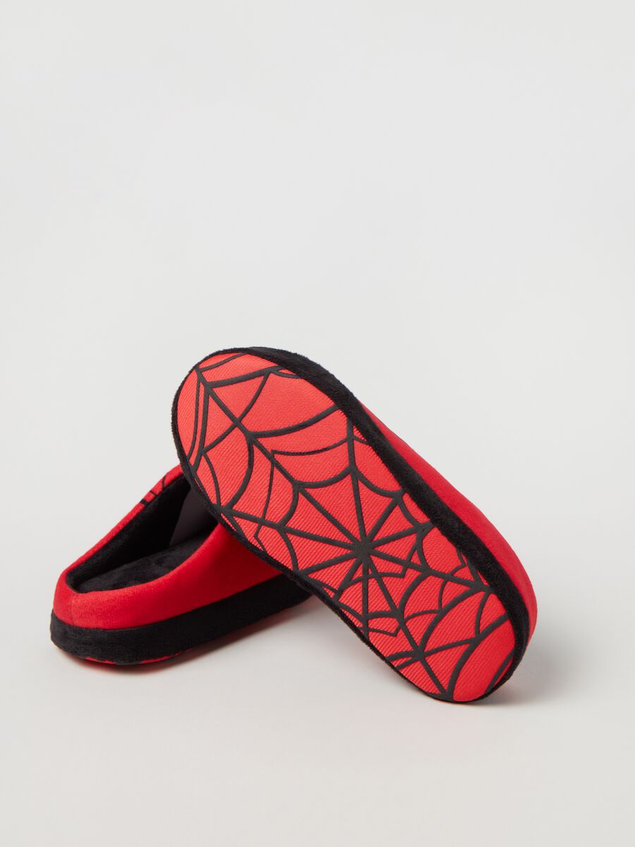 Velour slippers with Spider-Man print_2