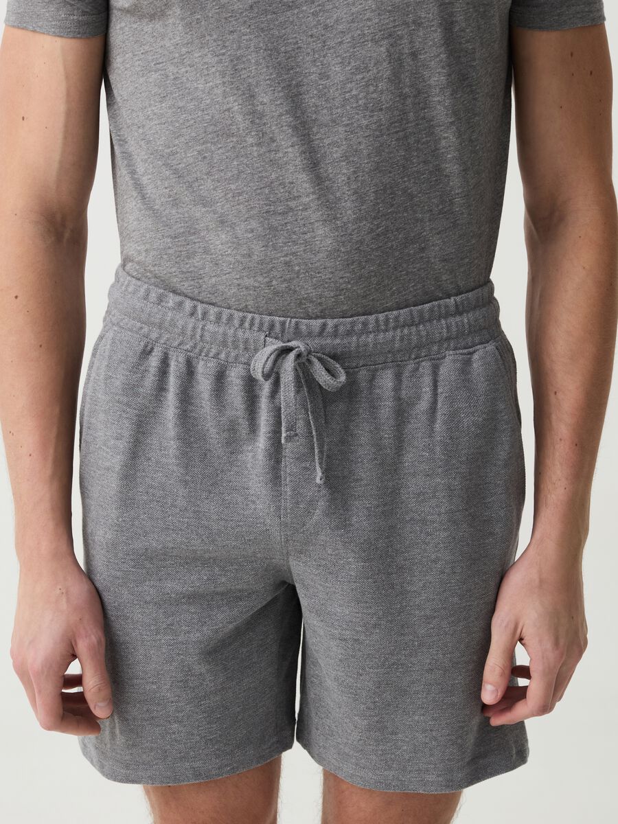 Shorts pijama con cordón de ajuste_1