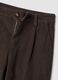 Braune Ripp-Hose aus elastischer Baumwolle im Regular Fit_2