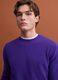 Purple pure wool crew-neck jumper, regular fit_2
