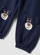 Blue cotton and viscose blend jogger trousers_2