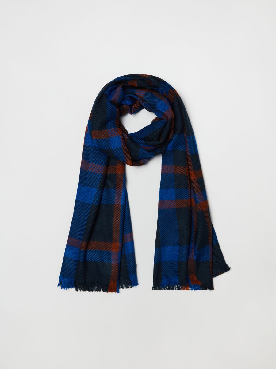 Scarf with check pattern_0