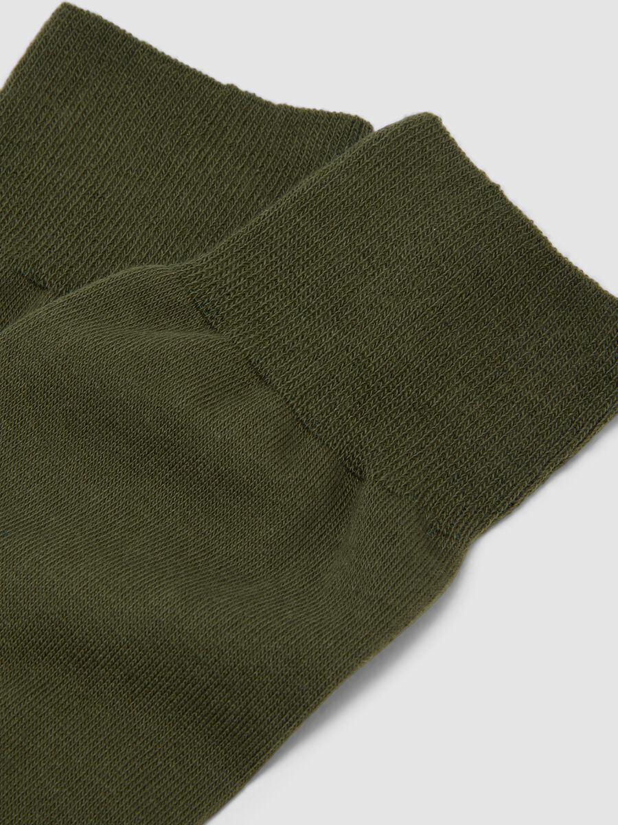 Gr&uuml;ne kurze Socken aus Stretch-Baumwolle_1