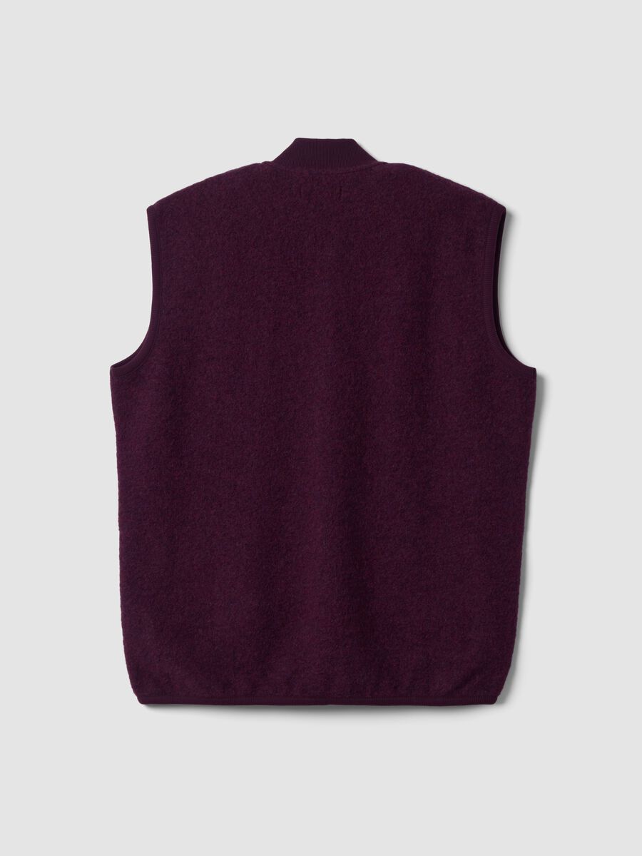 Colete roxo em mistura de l&atilde; com fecho de correr_6
