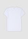 Wei&szlig;es Rundhals-T-Shirt aus elastischem Modal_0