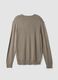 Grey crew-neck jumper in viscose blend, regular fit_6