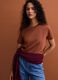Brown Supima cotton crew-neck T-shirt, regular fit_0