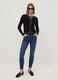 Black stretch viscose regular-fit cardigan_1