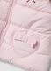 Gilet imbottito rosa con cappuccio e tasche a cuore e ricamo Minnie_2