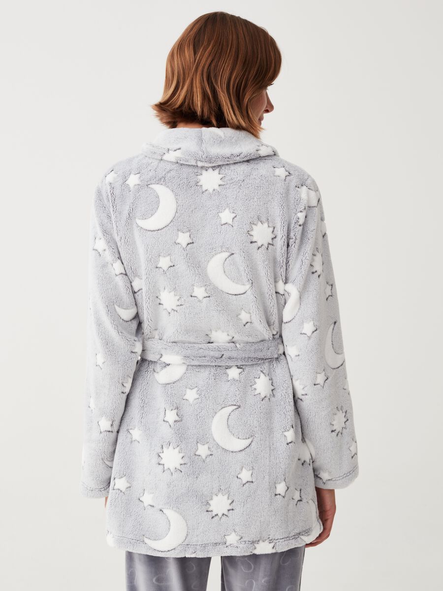 Short robe with stars and moon print_2