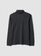 Maglia blu in puro cotone con dolcevita_0