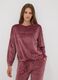 Rosafarbenes Pyjama-Sweatshirt aus Stretchmaterial mit Sternchen_0