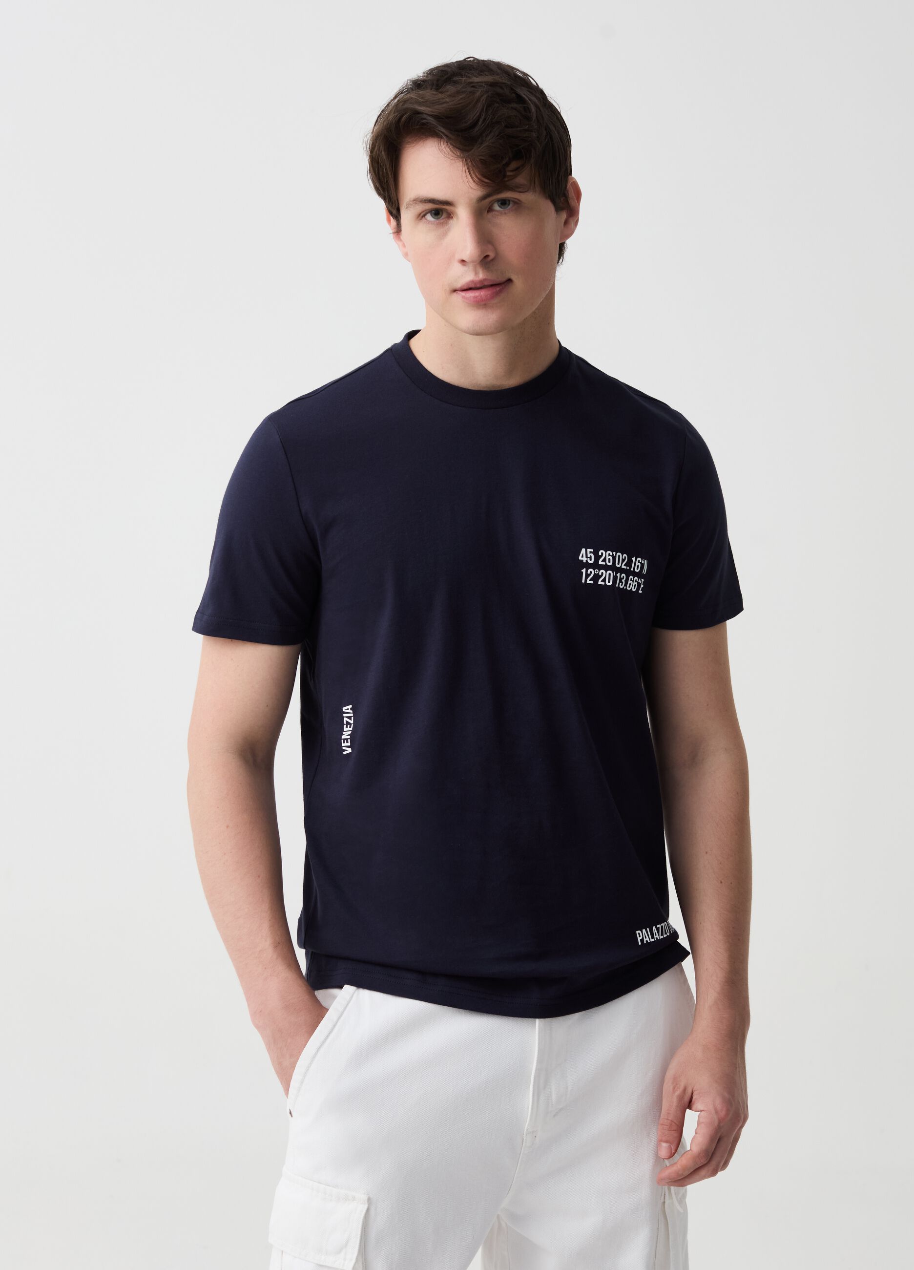 Camiseta de algodón con estampado Venezia