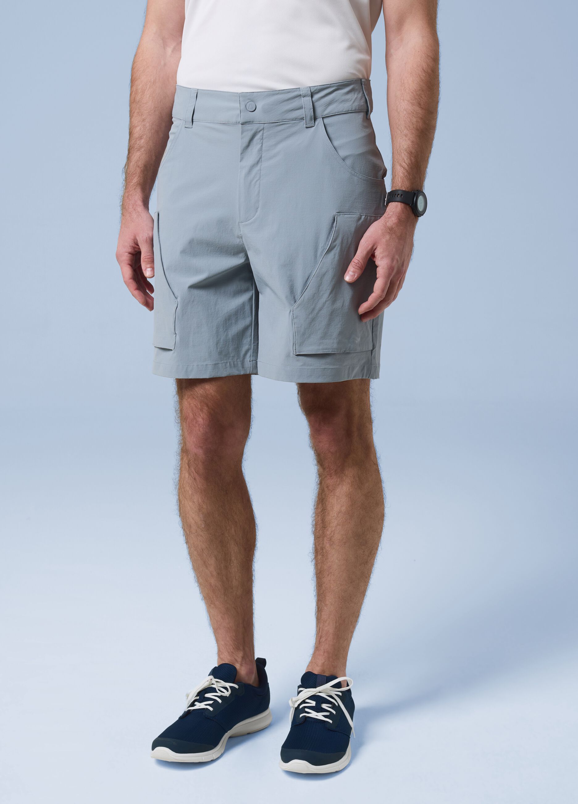 Graue Cargo-Shorts ALTAVIA SAILING aus Stretchgewebe