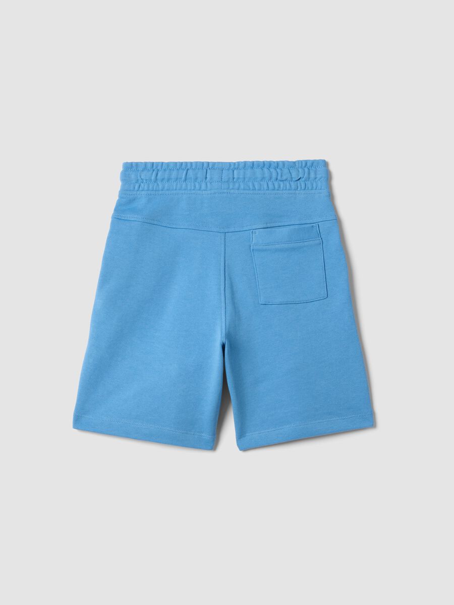 Blue pure cotton boys&rsquo; shorts, regular fit_1