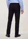Black slim-fit stretch viscose-twill chino trousers_2
