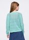 Green cardigan with openwork design_2
