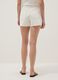 White pure cotton shorts_3