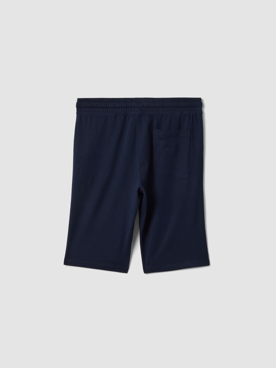 Boys&rsquo; blue pure cotton comfort-fit shorts_1