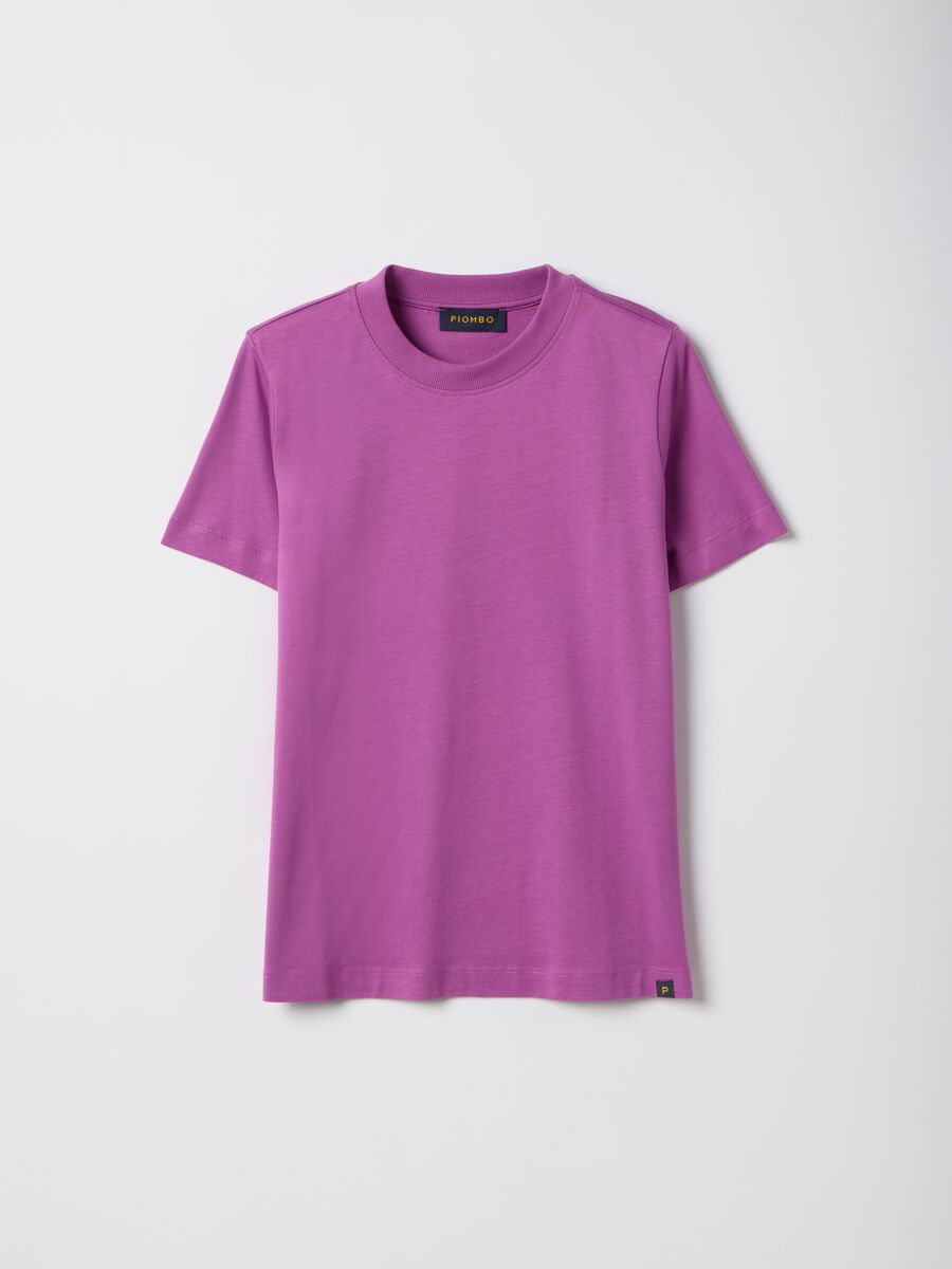 Viola Cotton Crew Neck T-shirt, Regular Fit_4