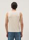Canotta girocollo beige in puro cotone regular fit_3