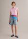 Polo en algod&oacute;n org&aacute;nico rosa corte regular_1