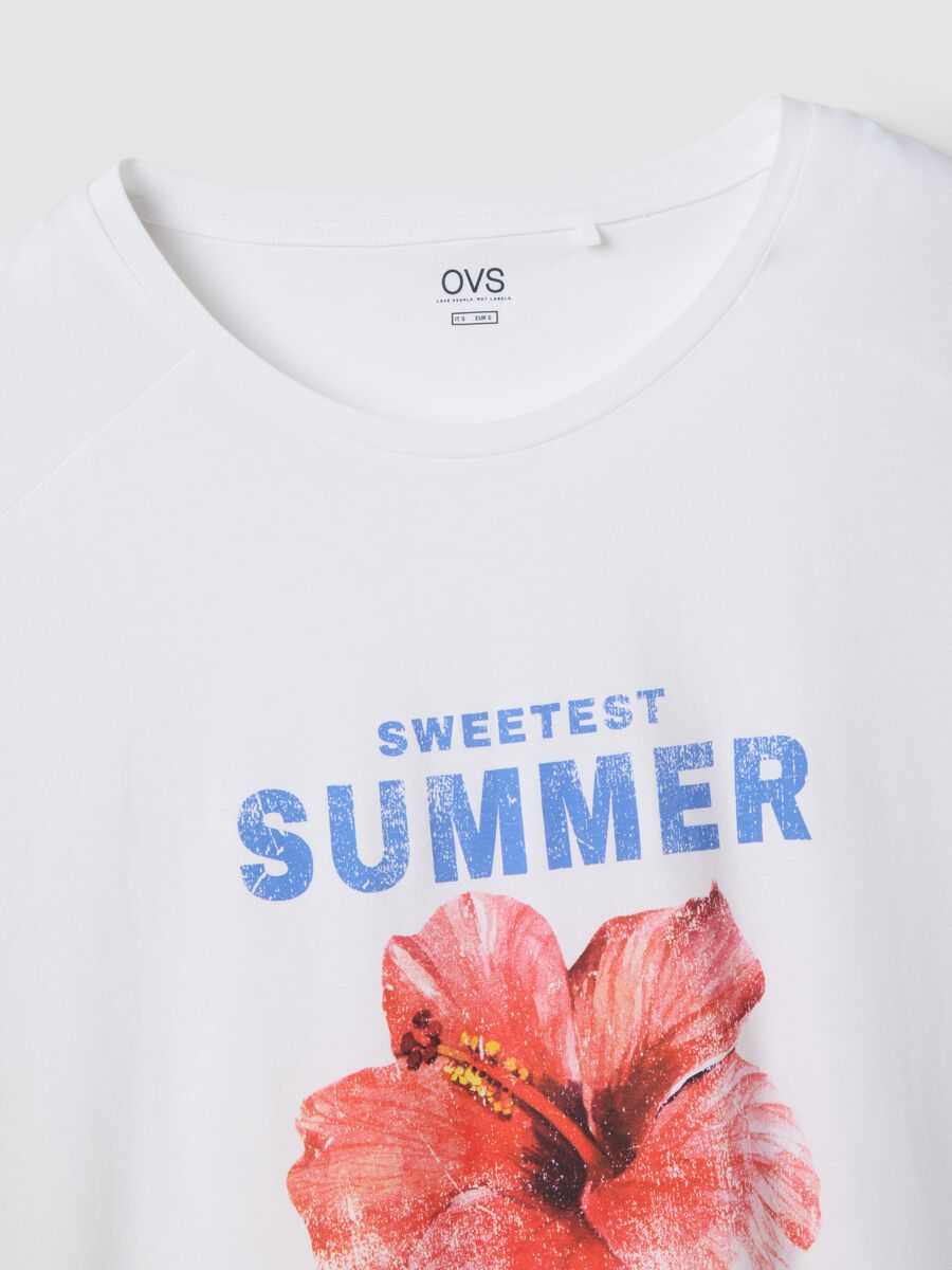 Wei&szlig;es Nachthemd aus reiner Bio-Baumwolle im Regular Fit mit Blumenprint_5