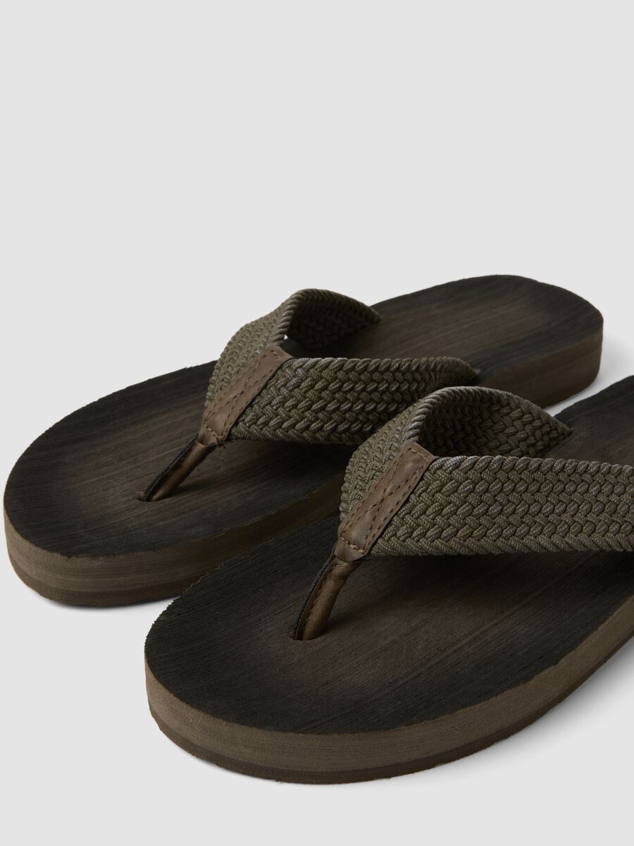 Green braided-strap flip-flops_2