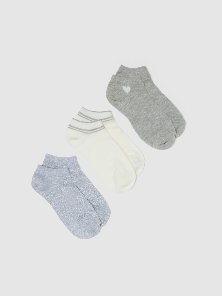 Tripack of grey cotton socks_0