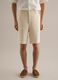 Pure Linen White Bermuda Shorts Regular Fit_1