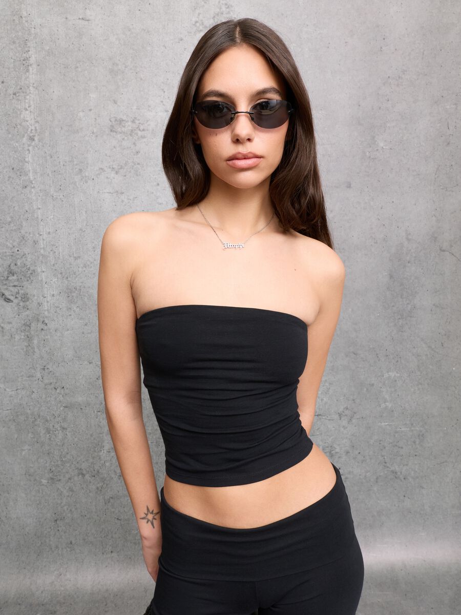 Black Bandeau Top_2