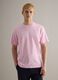Pink pure cotton crew neck t-shirt with relaxed fit_0