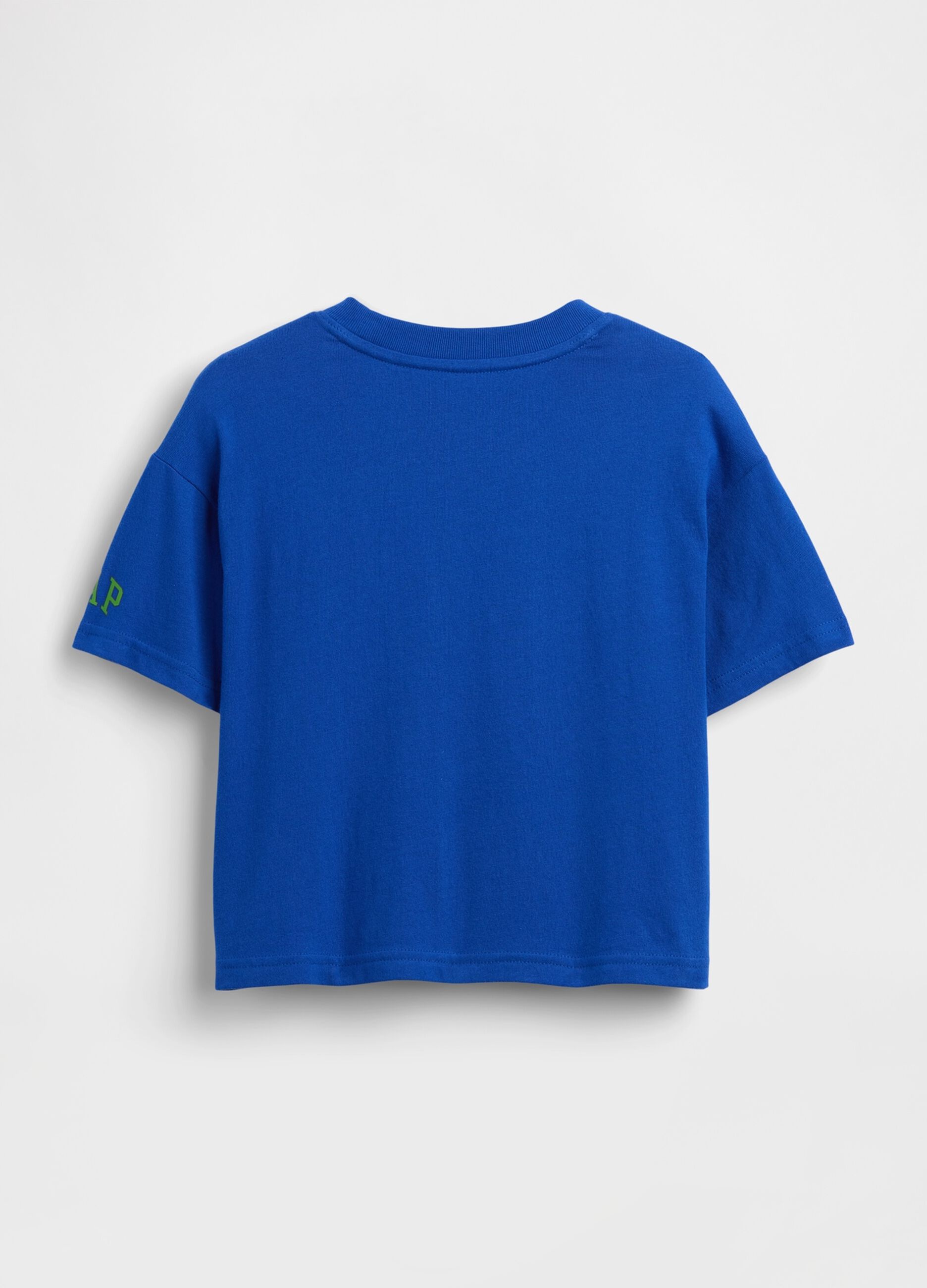 T-shirt de manga curta em algod&atilde;o puro com estampado