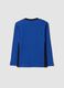 Blue crew-neck pure cotton PlayStation T-shirt, relaxed fit_1