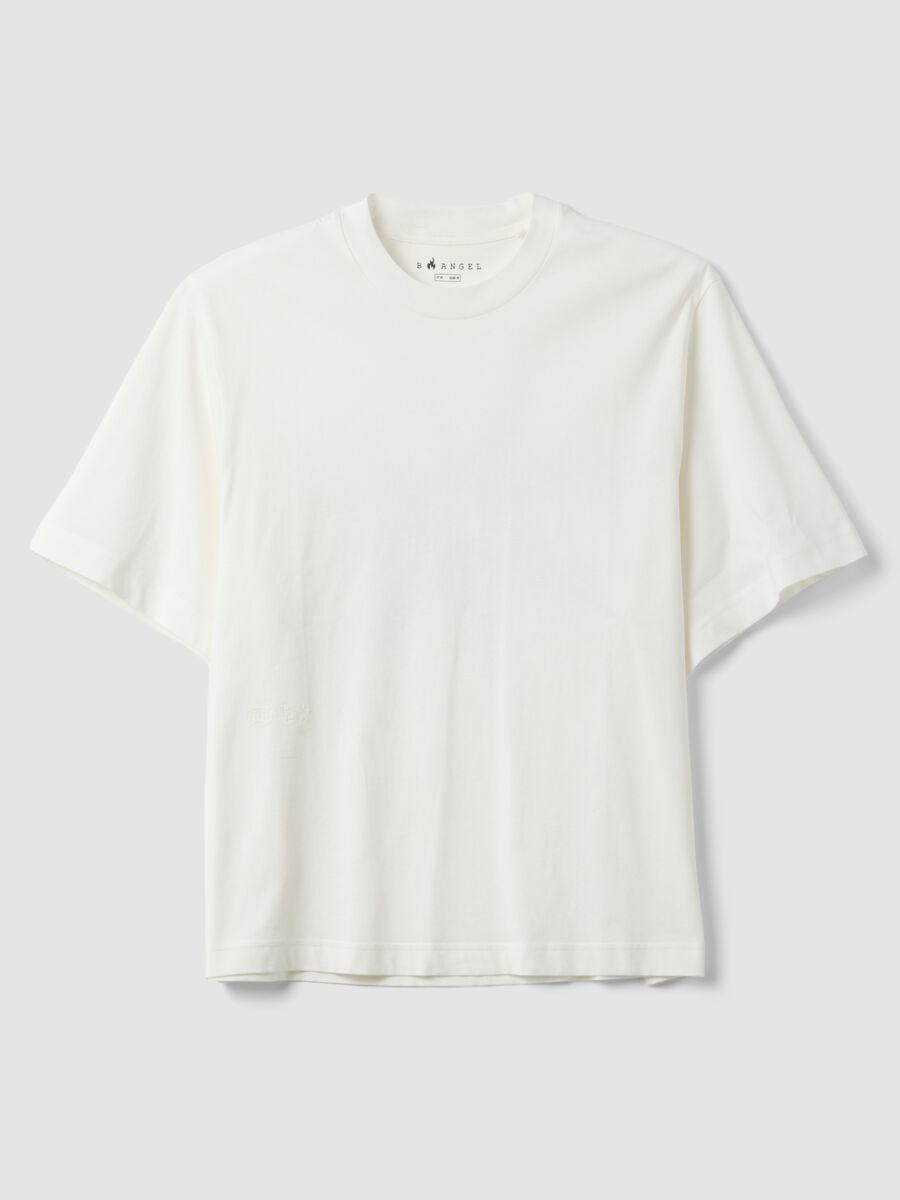 White short-sleeve T-shirt in pure cotton_4