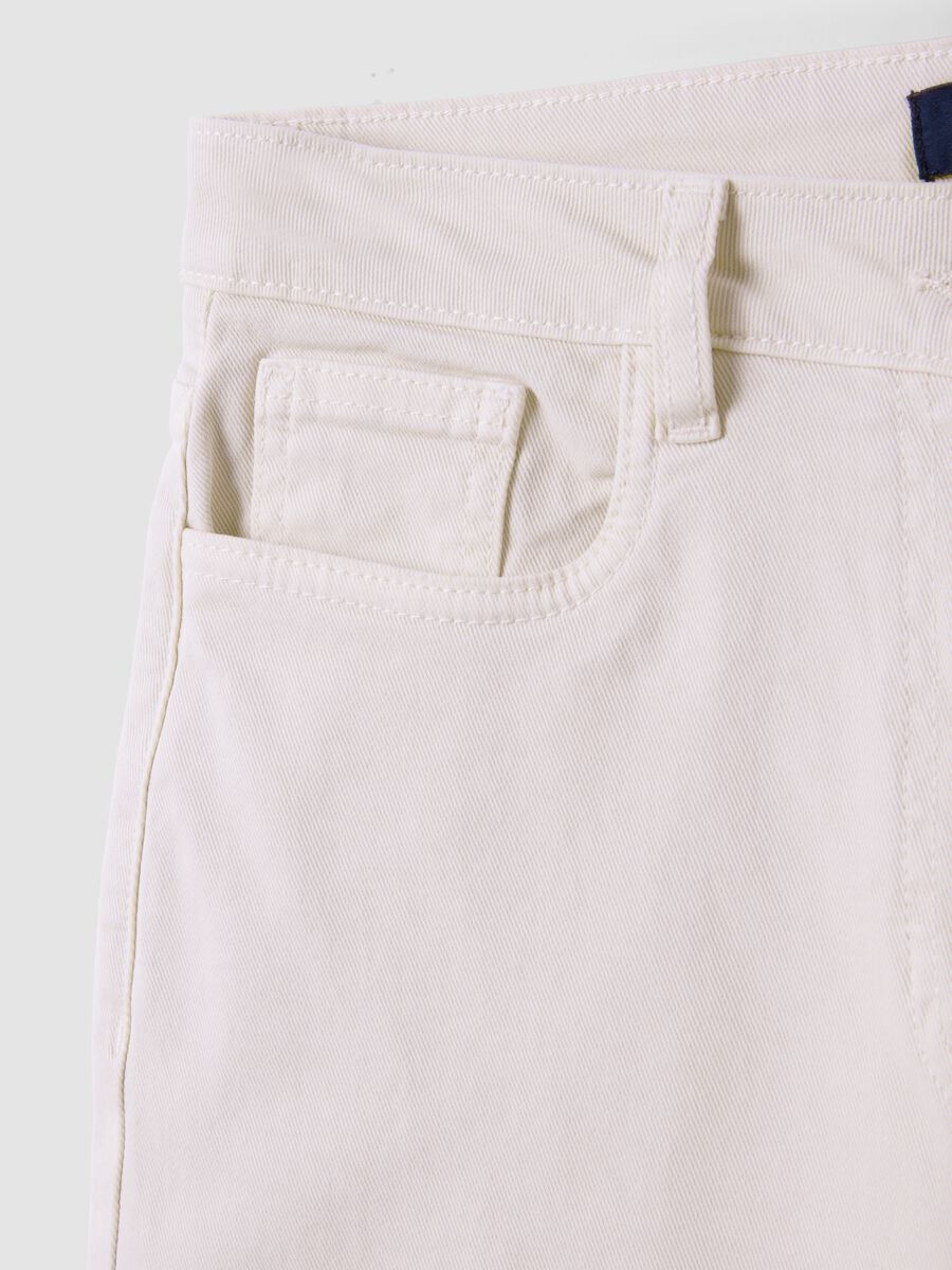 White stretch cotton wide-leg trousers_5