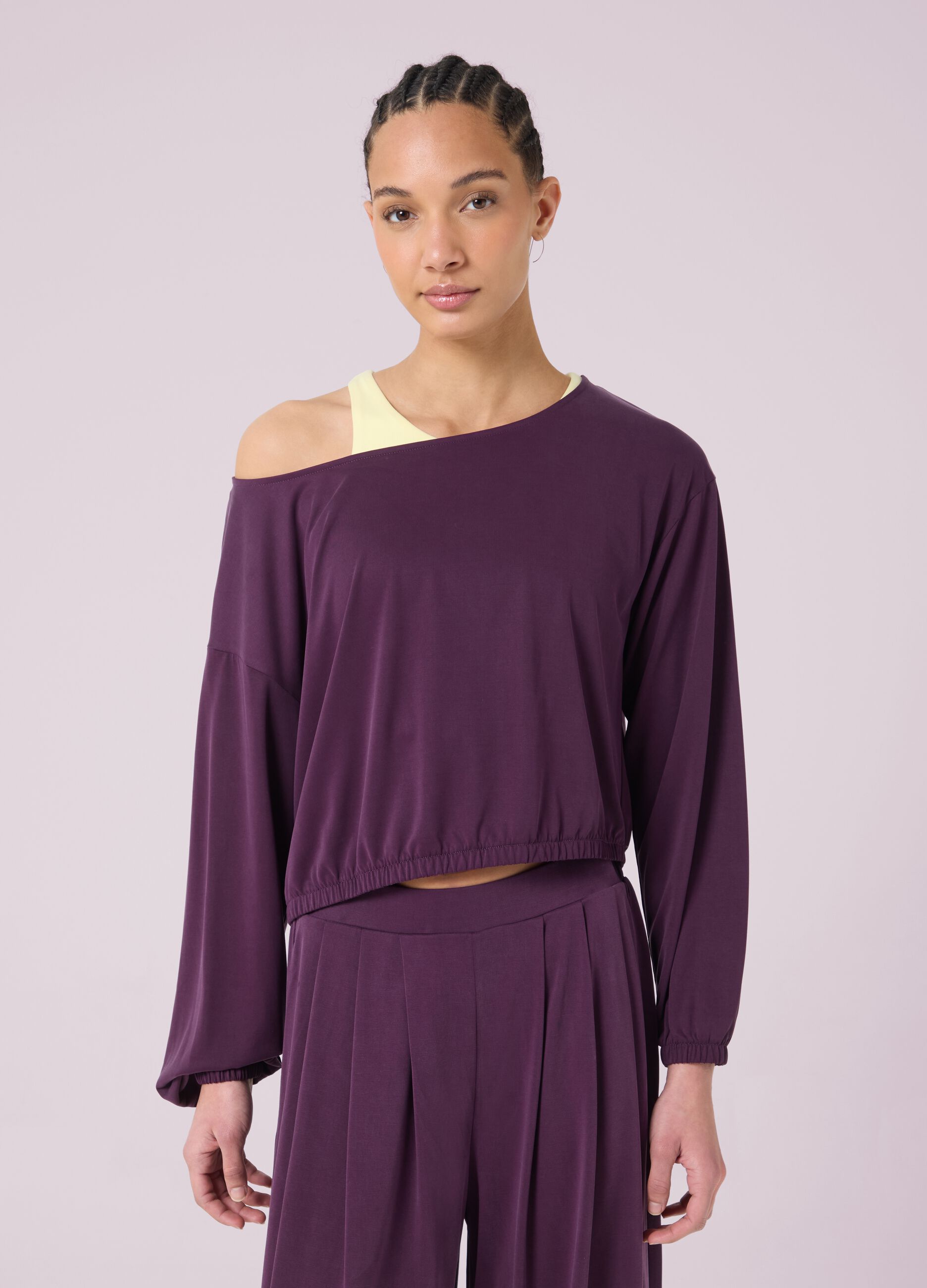 Flie&szlig;endes Crop-T-Shirt ALTAVIA STUDIO