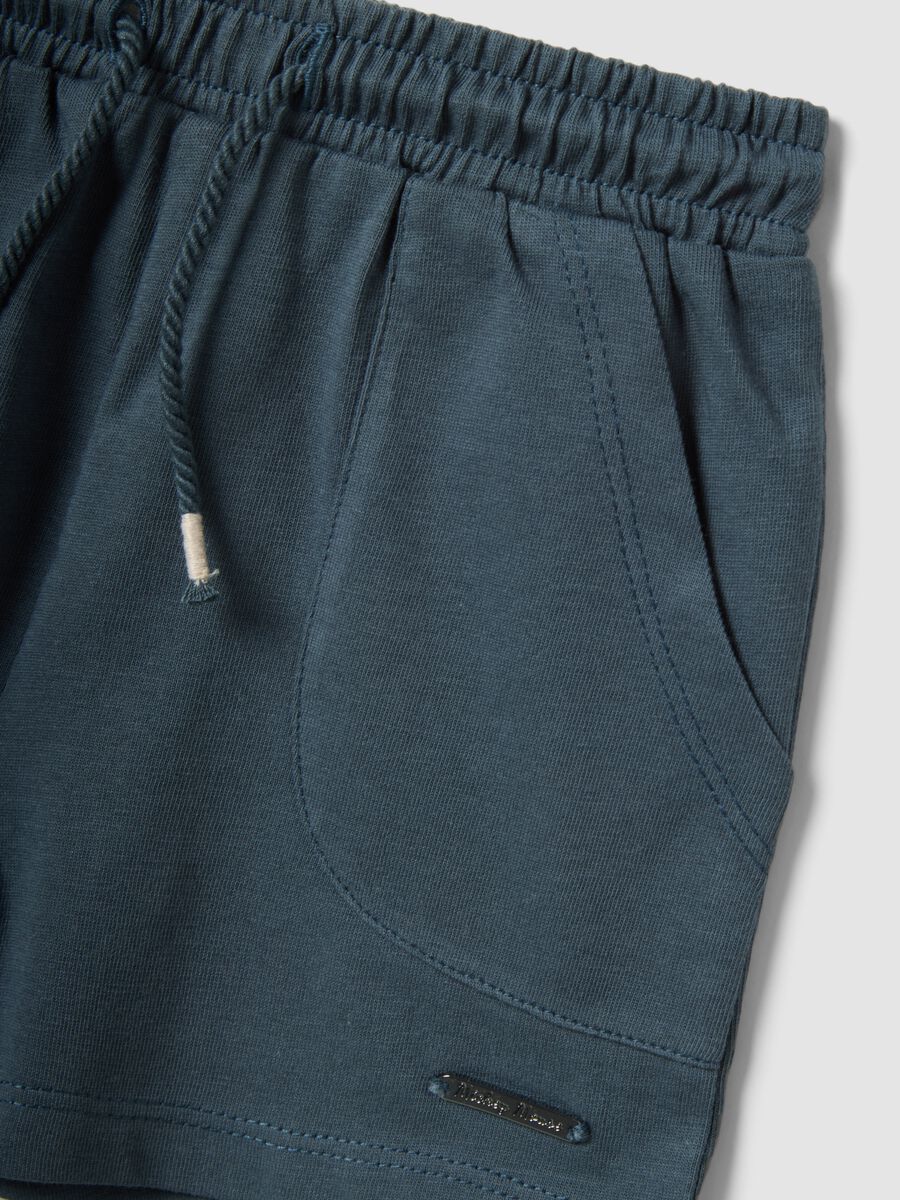 Beiges Baby-T-Shirt-Set aus reiner Baumwolle mit Mickey-Mouse-Print_3